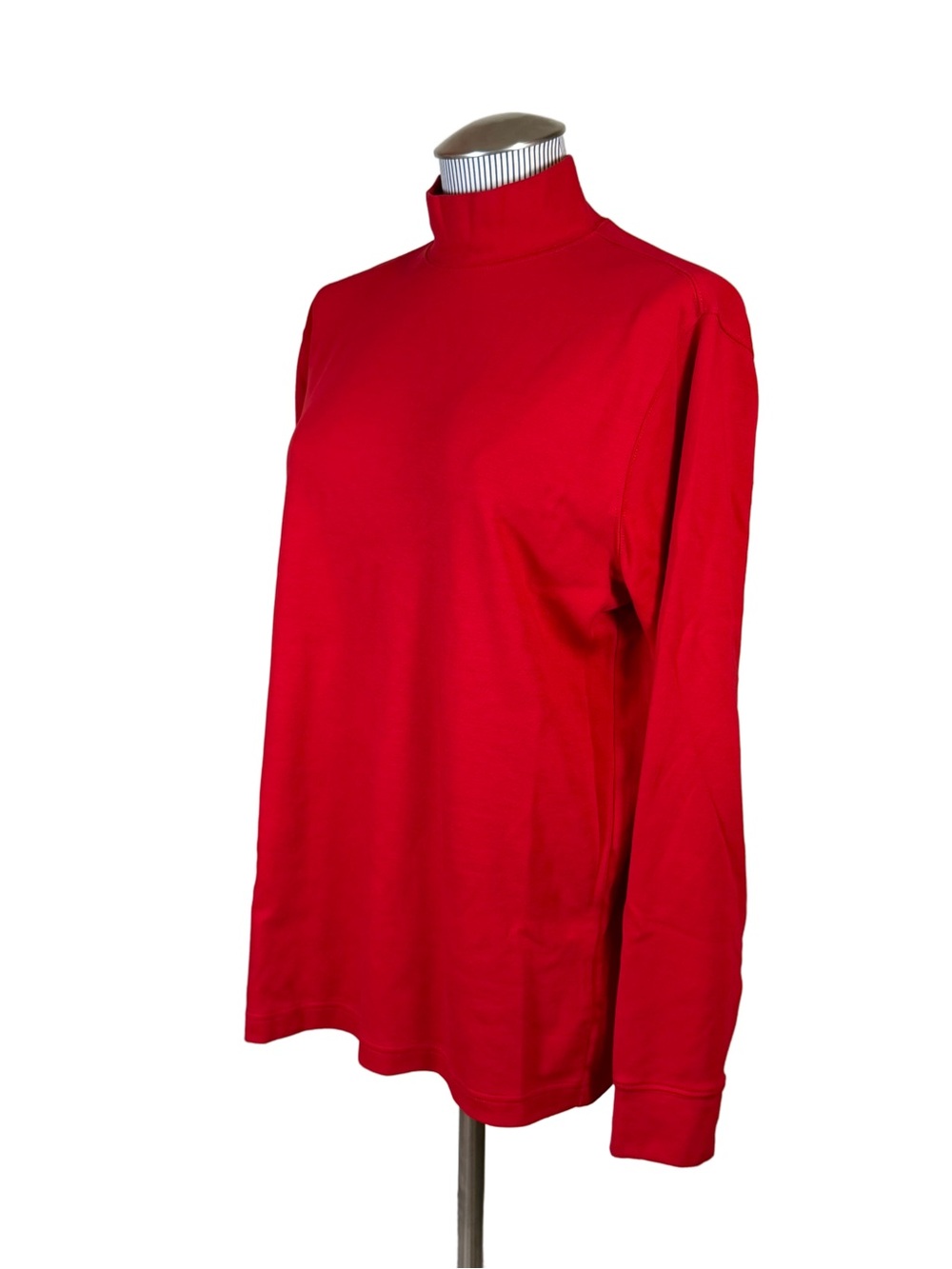 Lands' End Men's Super-T Mock Turtleneck Red Size M, LIKE NEW EUC Grandpacore